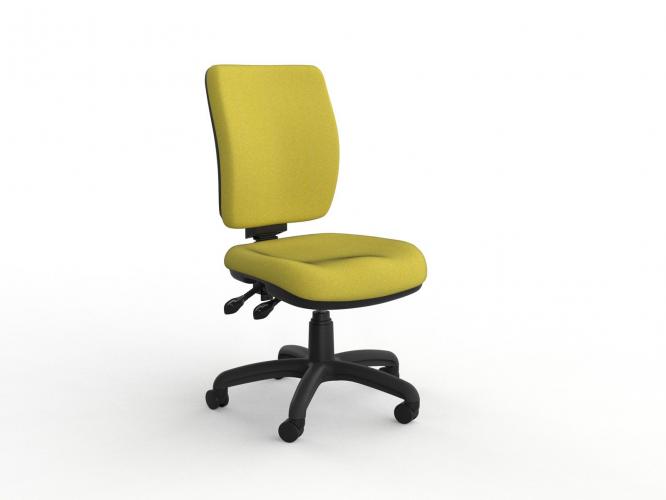 Yellow office deals chair with arms